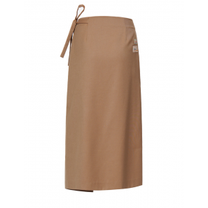 Seagull Embroidered Flare Wrap Skirt