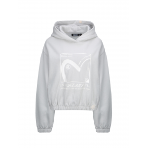 Seagull and Logo Tactile Print Hooded Sweatshirt