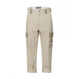 Branding Embroidery Straight-fit Cargo Pants