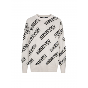 Monogram Intarsia Turtle Neck Sweater