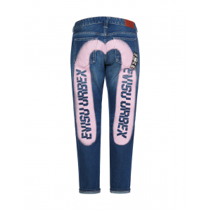 Spray-printed Daicock Printed Boyfriend-fit Jeans