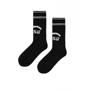 Seagull and Logo Jacquard Long Socks