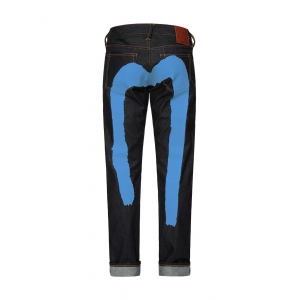 Blue Brushstroke Daicock Slim Cropped-fit Jeans