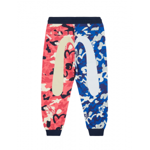 Color Blocking Allover Camouflage Print Sweatpants