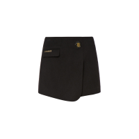 Wax Seal Badge Wrap Front Skort