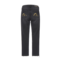 Metal Ring Straight Fit Jeans