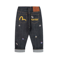 Allover Pompadour Daruma Regular Fit Denim Jeans
