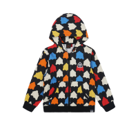 Allover Godhead Print Zip Hoodie