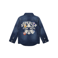 Godhead Print Denim Shirt