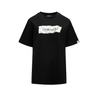Crinkled Box Logo Print T-Shirt