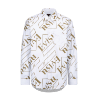 Logo Monogram Print Oxford Shirt