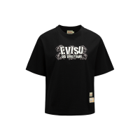 Stencil Logo with Godhead Print T-shirt