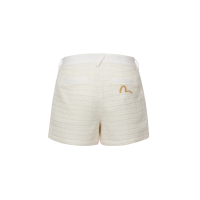 Seagull Embroidery Tweed Shorts