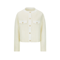 Logo Embroidery Tweed Jacket