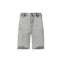 Distressed Bermuda Denim Shorts