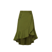 Asymmetric Ruffle Skirt
