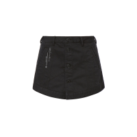 Seagull Embroidery Denim Skort