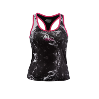 Allover Print Y-Back Stretch Tank