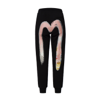 2-Layer Hand-brushed Daicock Foil Print Sweatpants