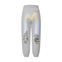 Fortune Cat and Daruma Double Daicock Print Sweatpants