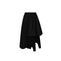 Japanese-pattern Seagull Pleated Asymmetric Skirt