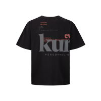 Logo and Slogan Print T-shirt