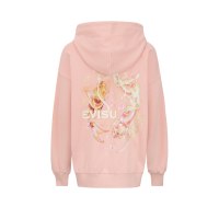 Tattoo Koi Print Hooded Sweatshirt