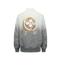 Gradient Oversized Padded Bomber Jacket