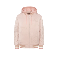 Logo Embroidery Mock 2-in-1 Bomber Jacket