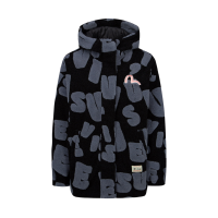 Allover 3D Sherpa Jacquard Padded Jacket