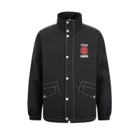 Kamon and Logo Print Jacket