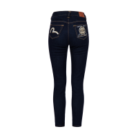 Brocade Seagull and Kamon Applique Skinny Jeans