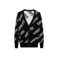 Allover Logo Intarsia Cardigan