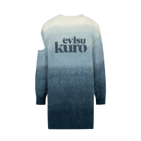 Gradient Asymmetric Knit Dress