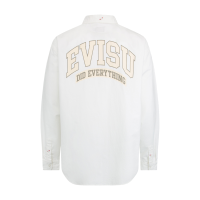 Retro Logo Print Oversized Shirt