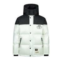 Daicock Print Fabric-Blocking Down Jacket