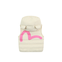 Bear and Seagull Print Down Vest