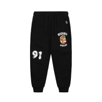 Daruma and Kamon Print Sweatpants
