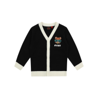 Bear Badge Wool Cardigan
