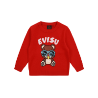 Bear Applique Knitted Sweater