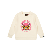 Bear and Slogan Print Sweatshirt