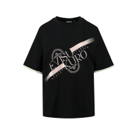 Metallic Logo Print T-shirt
