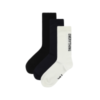 Three-Pack ALL EVISU EVERYTHING Jacquard Long Socks