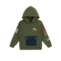 Logo and Seagull Print Hoodie