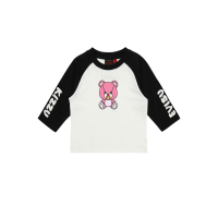 Bear Print Raglan Long-sleeve T-shirt