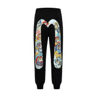 Graffiti Daruma Daicock Print Sweatpants