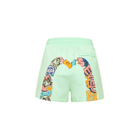 Graffiti Daruma Daicock Print Sweat Shorts