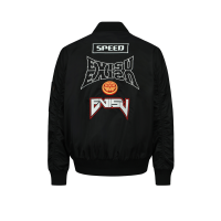 Logo and Kamon Embroidered MA-1 Bomber Jacket