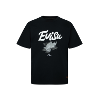 Eagle and Logo Print T-Shirt