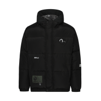 Seagull Patch Hooded Down Jacket